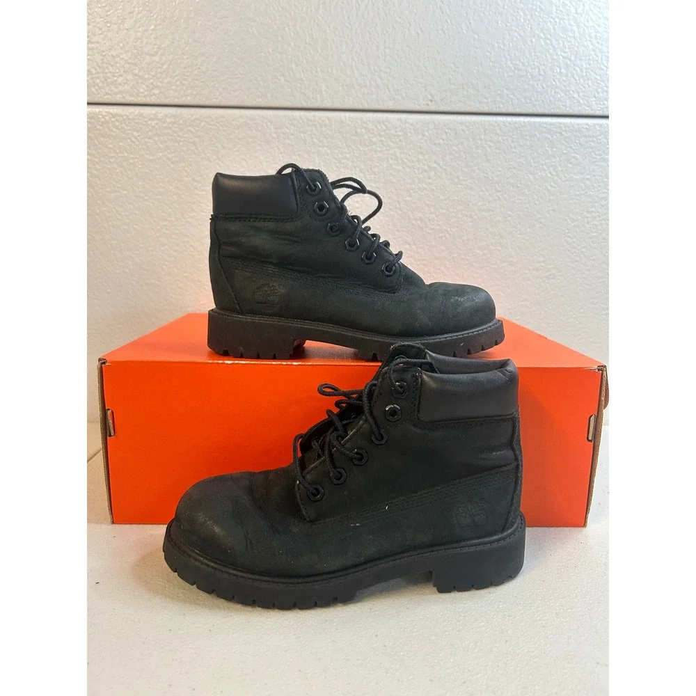 Timberland Kids 6 Inch Premium Waterproof Boots Black Size 13 Toddler #2188